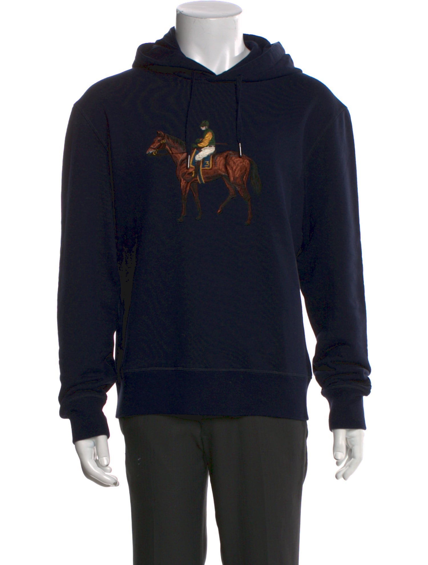 Ralph Lauren Purple Label Graphic Print Crew Neck Hoodie
