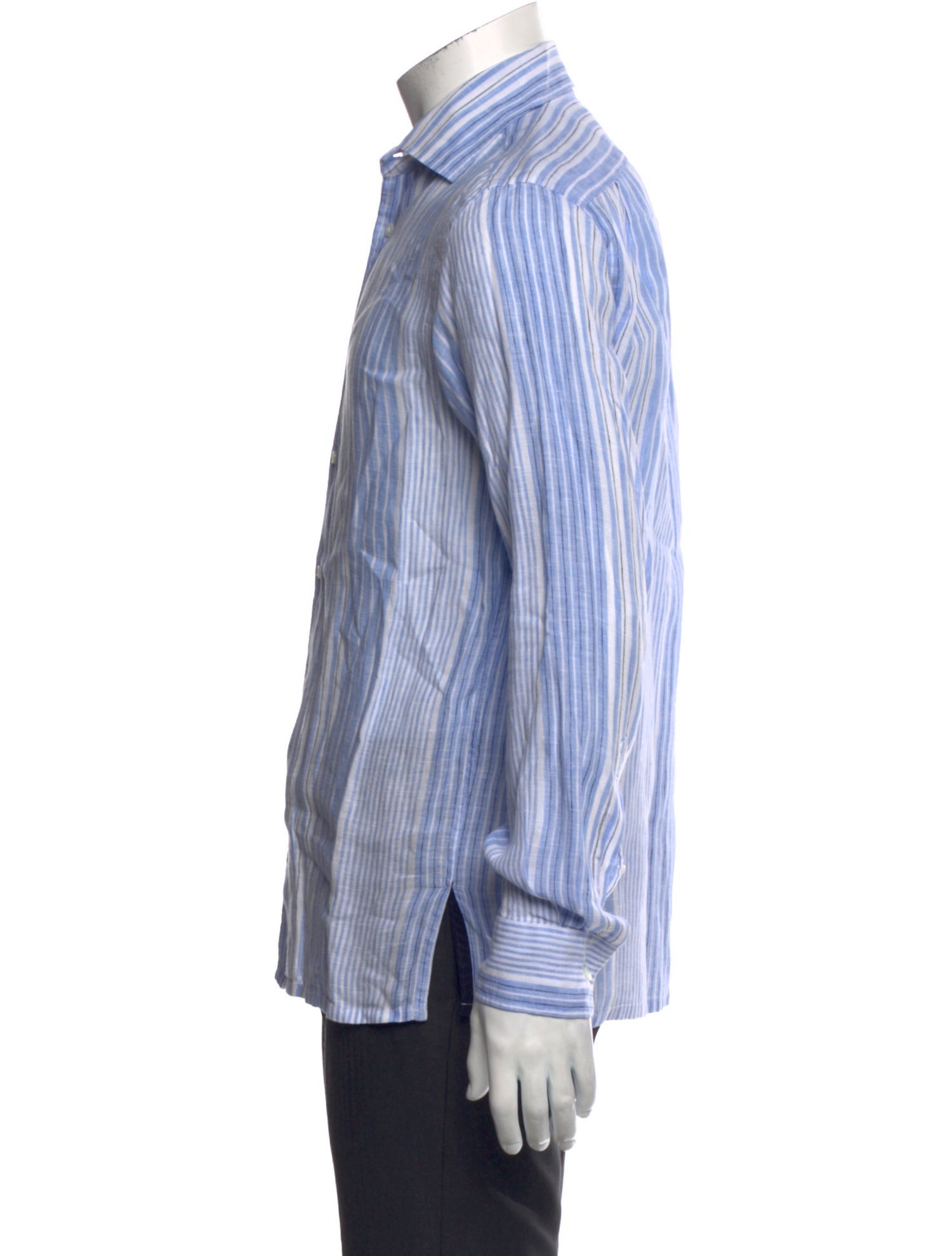 Ralph Lauren Purple Label Linen Striped Shirt