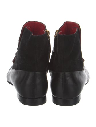 Ralph Lauren Purple Label Suede Crystal Embellishments Chelsea Boots