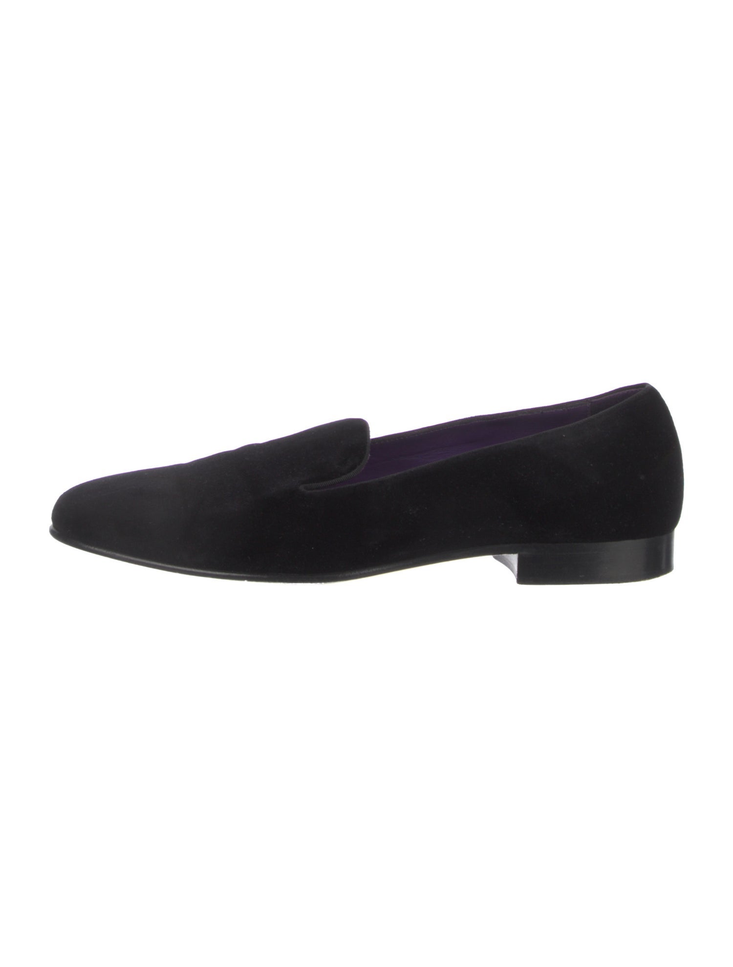 Ralph Lauren Purple Label Velvet Loafers