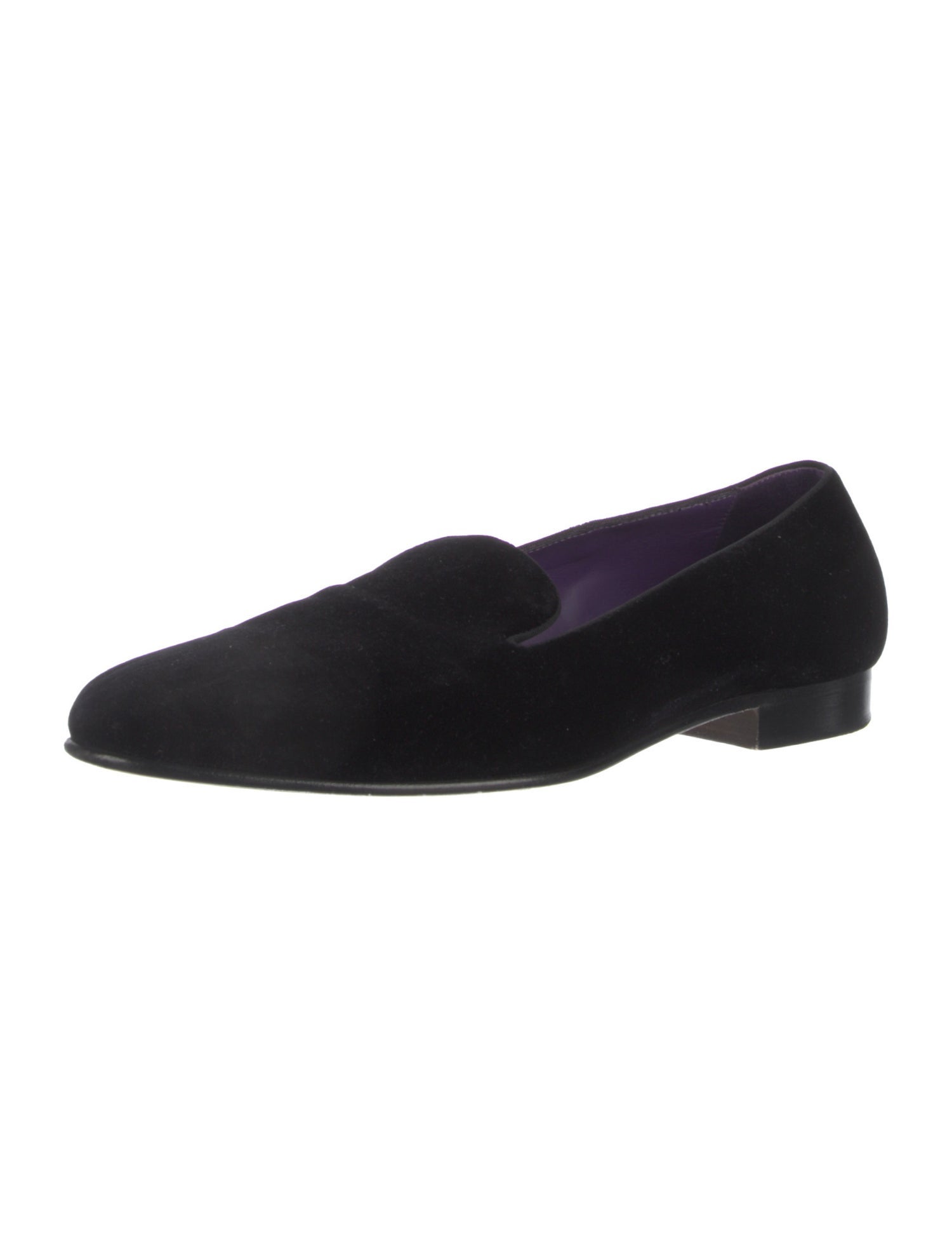 Ralph Lauren Purple Label Velvet Loafers