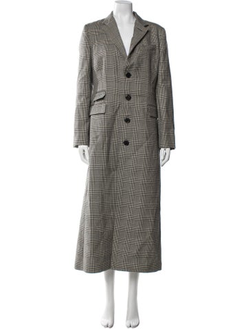 Ralph Lauren Collection Coats Wool Plaid Print Peacoat US 4 | S