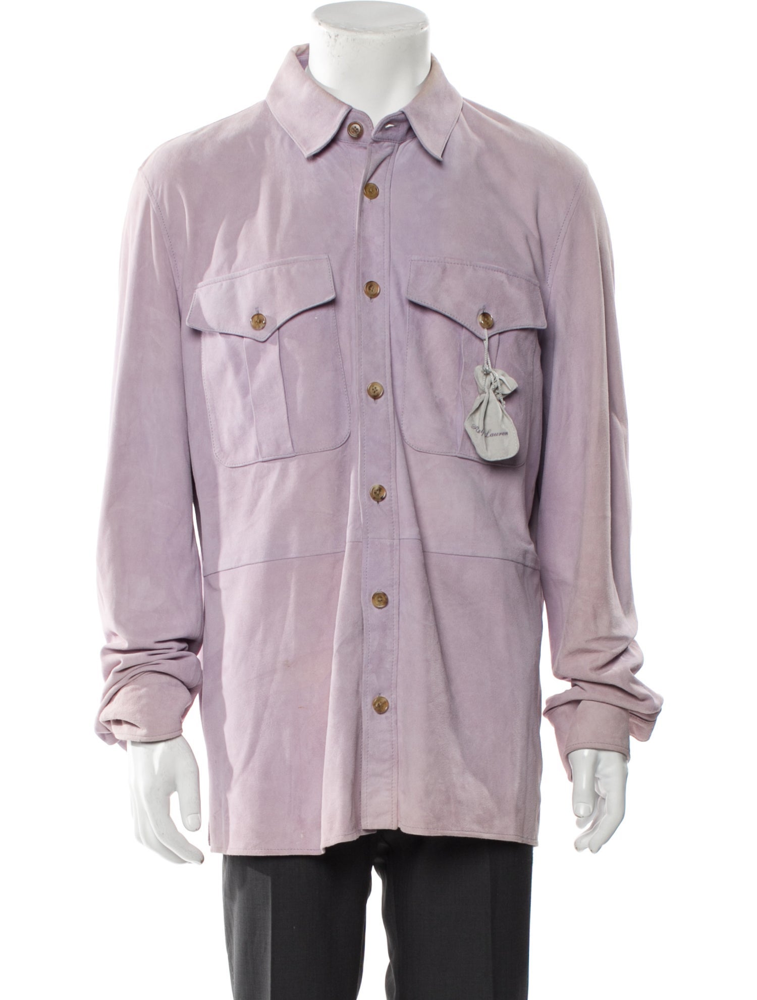 Ralph Lauren Purple Label Lamb Leather Utility Jacket