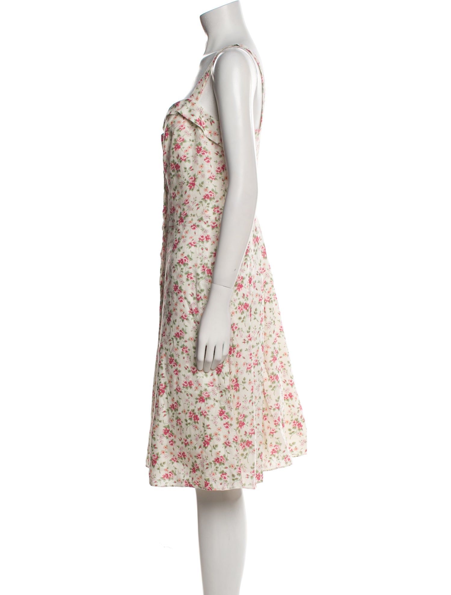 Ralph Lauren Purple Label Linen Knee-Length Dress