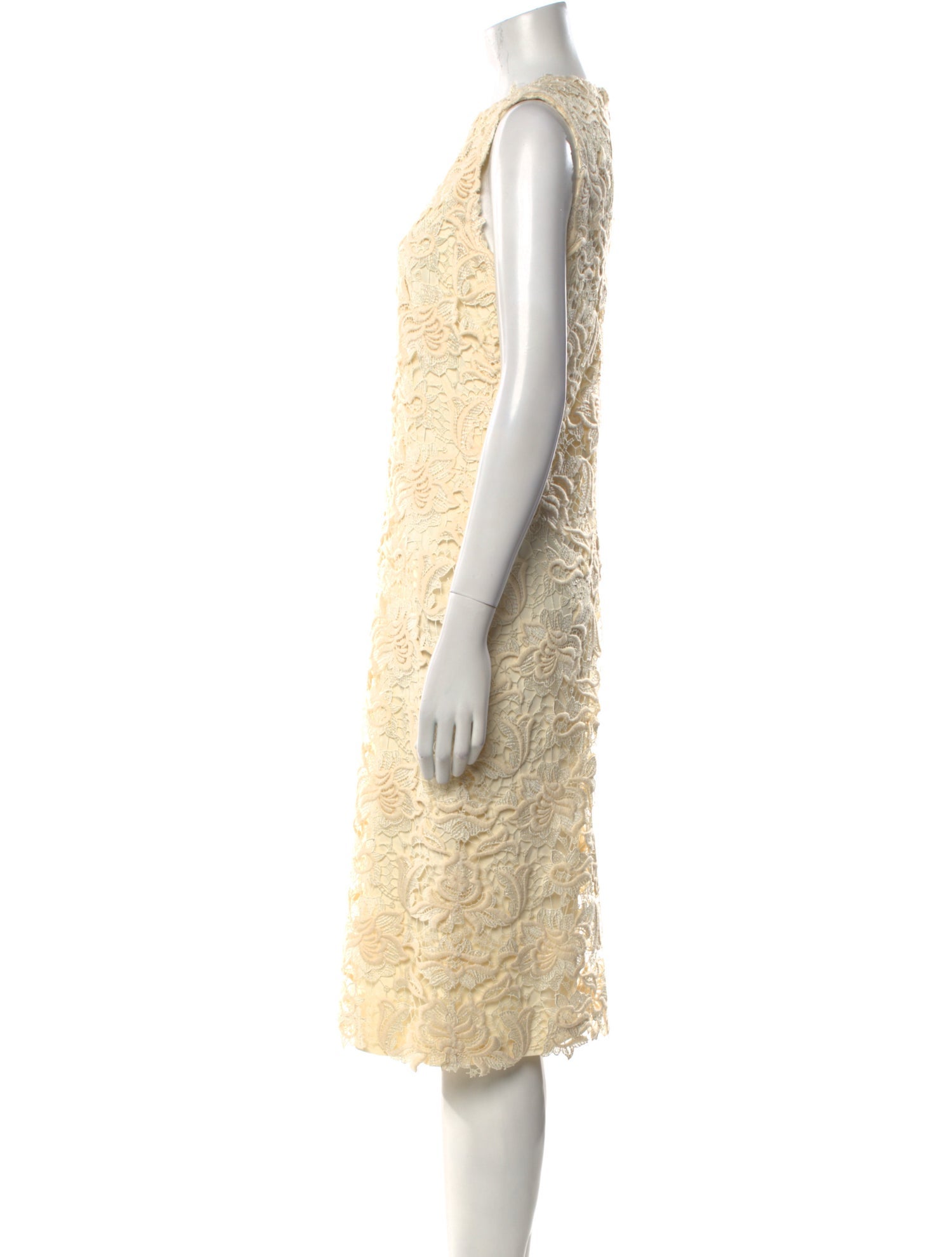 Ralph Lauren Purple Label Lace Pattern Midi Length Dress