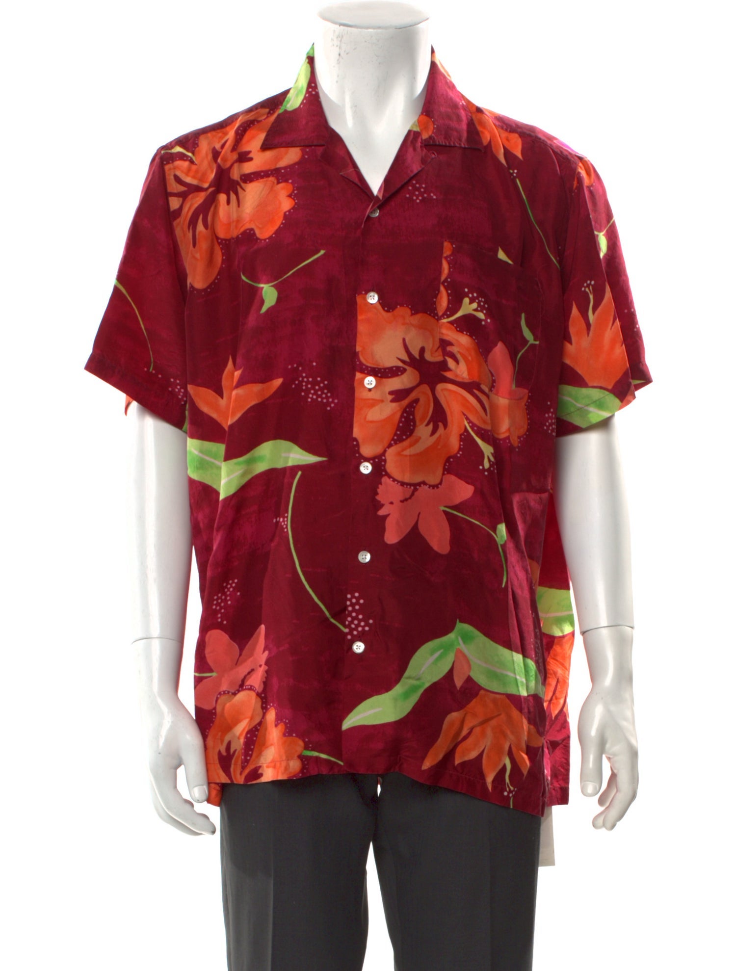 Ralph Lauren Purple Label Silk Printed Shirt