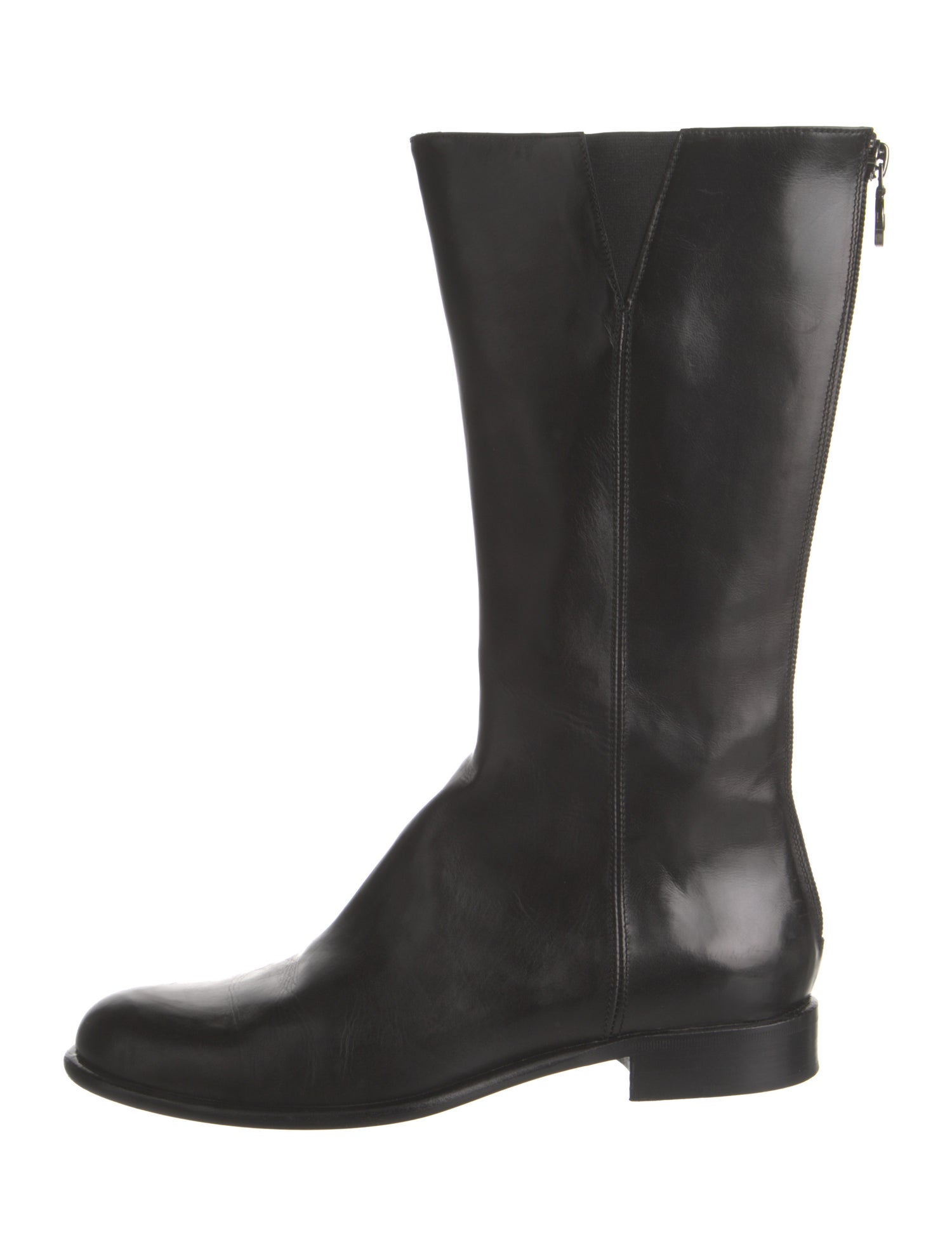 Ralph Lauren Purple Label Leather Rain Boots