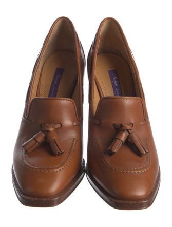 Ralph Lauren Purple Label Leather Tassel Accents Pumps