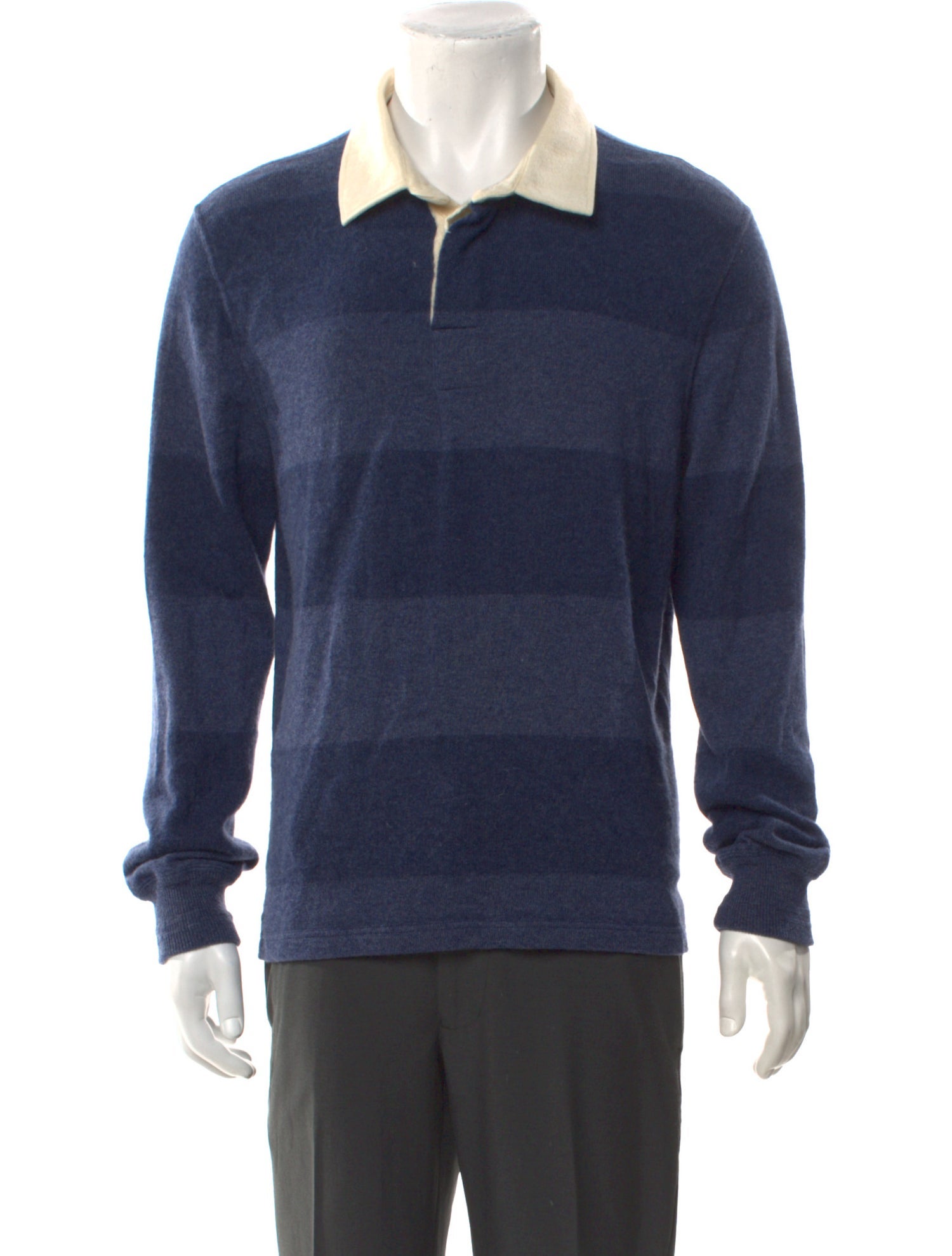 Ralph Lauren Purple Label Cashmere Collar Polo Sweater