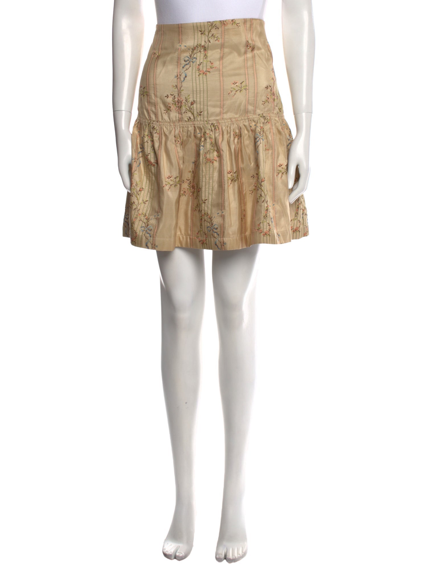 Ralph Lauren Collection Floral Print Mini Skirt