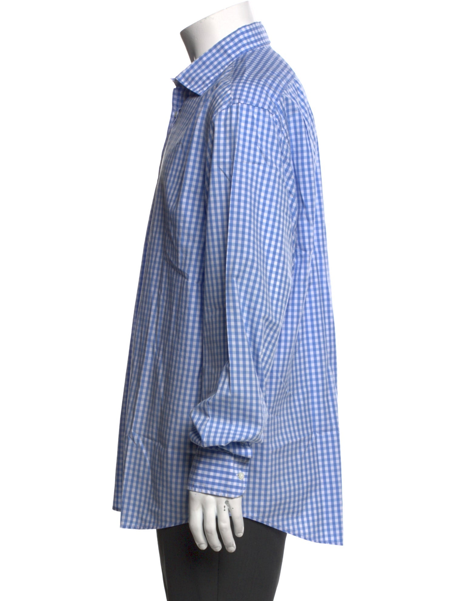 Ralph Lauren Purple Label Plaid Print Long Sleeve Shirt