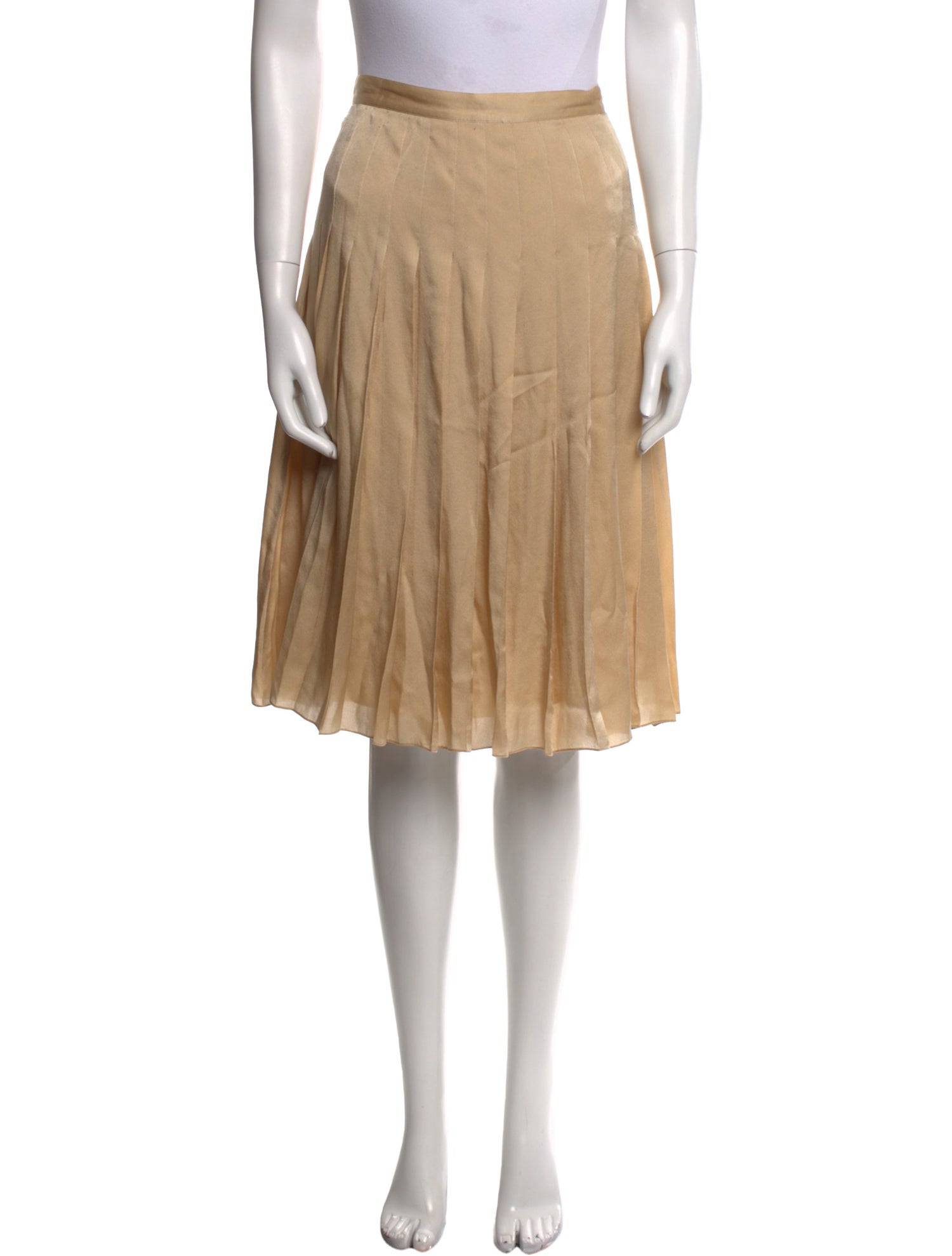 Ralph Lauren Purple Label Silk Knee-Length Skirt