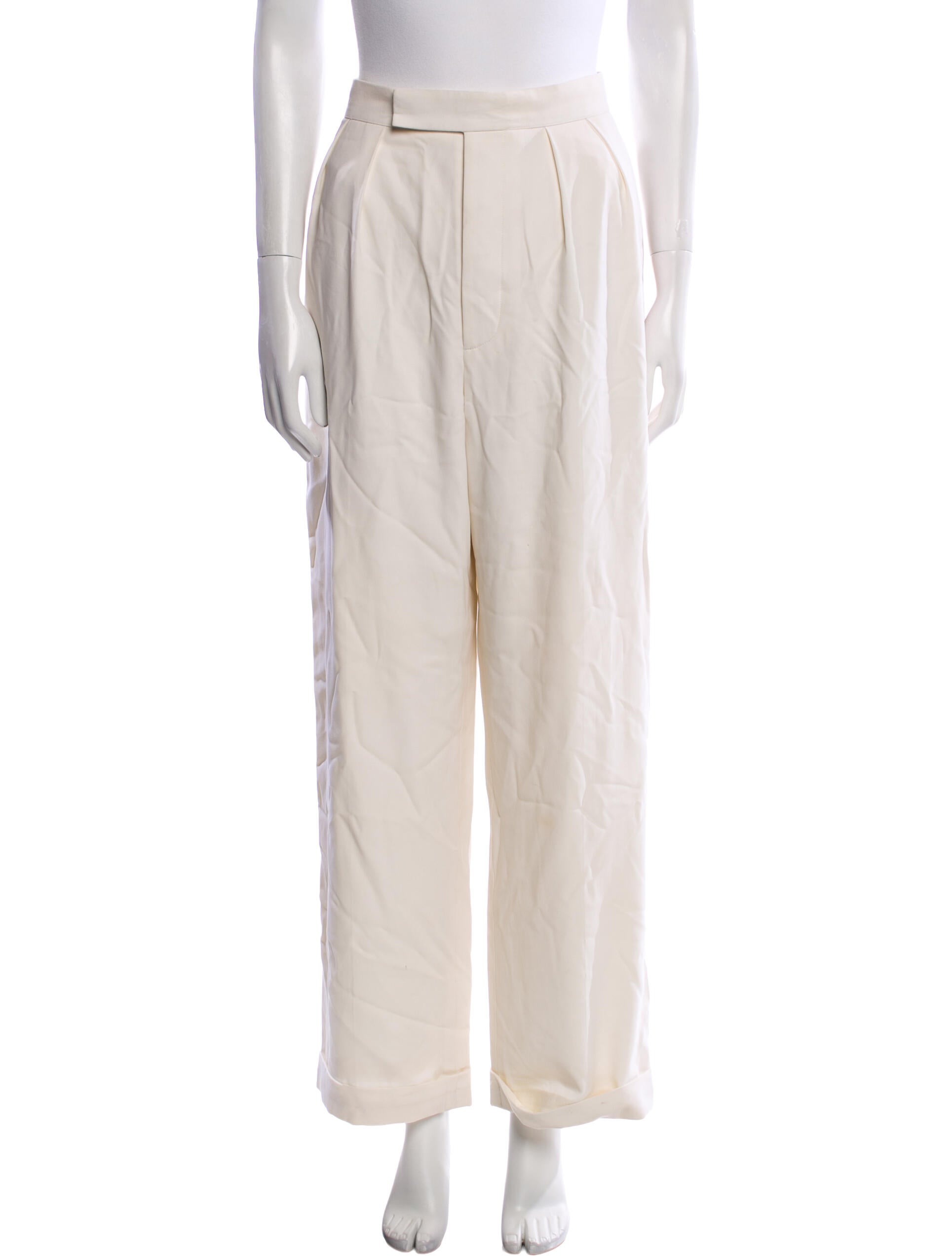 Ralph Lauren Purple Label Linen Wide Leg Pants