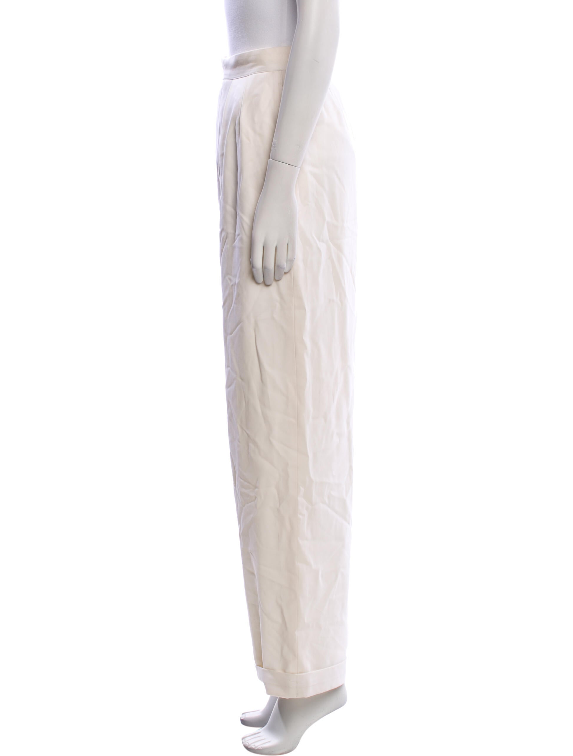 Ralph Lauren Purple Label Linen Wide Leg Pants