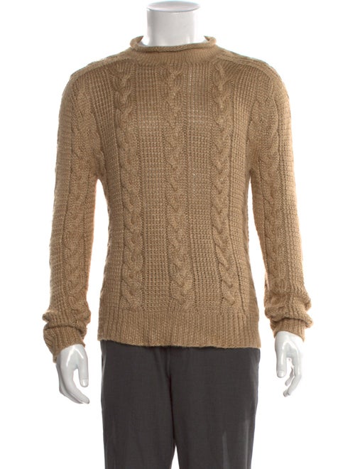 Ralph Lauren Purple Label Silk Mock Neck Pullover