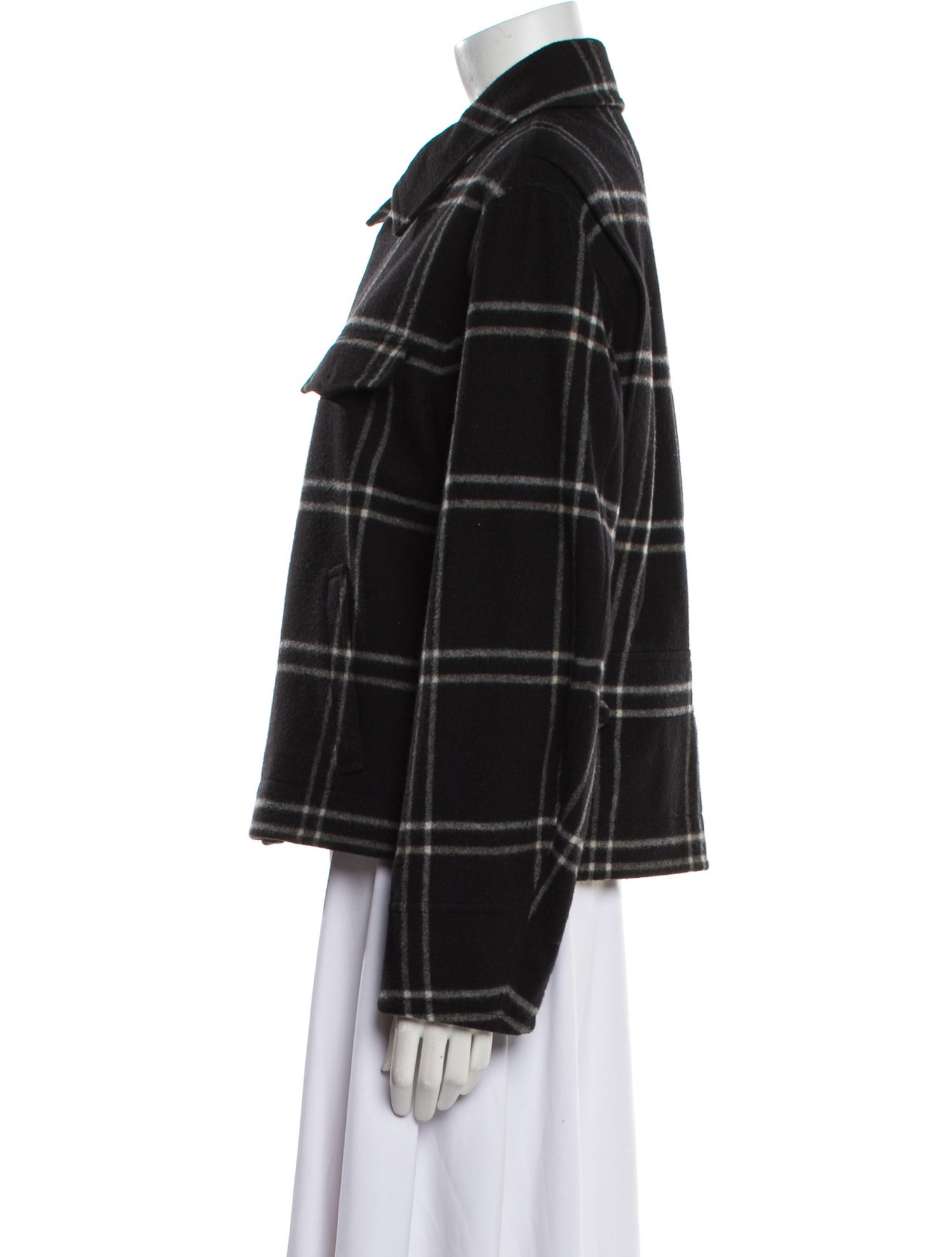 Ralph Lauren Collection Wool Plaid Print Blazer