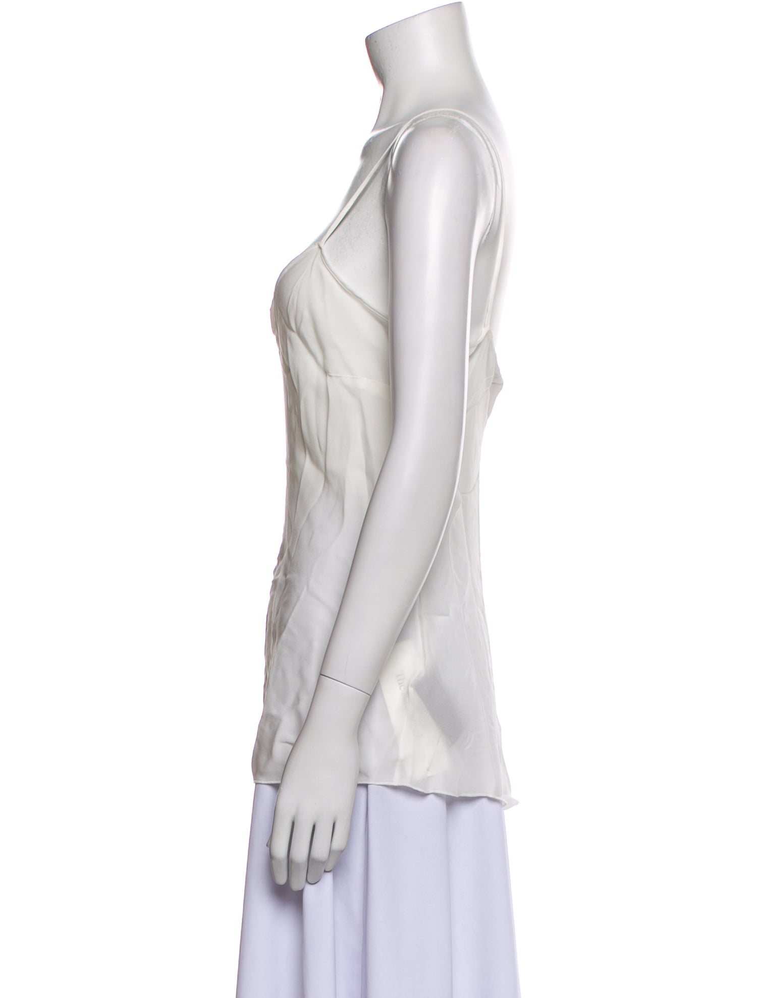 Ralph Lauren Purple Label Silk V-Neck Top