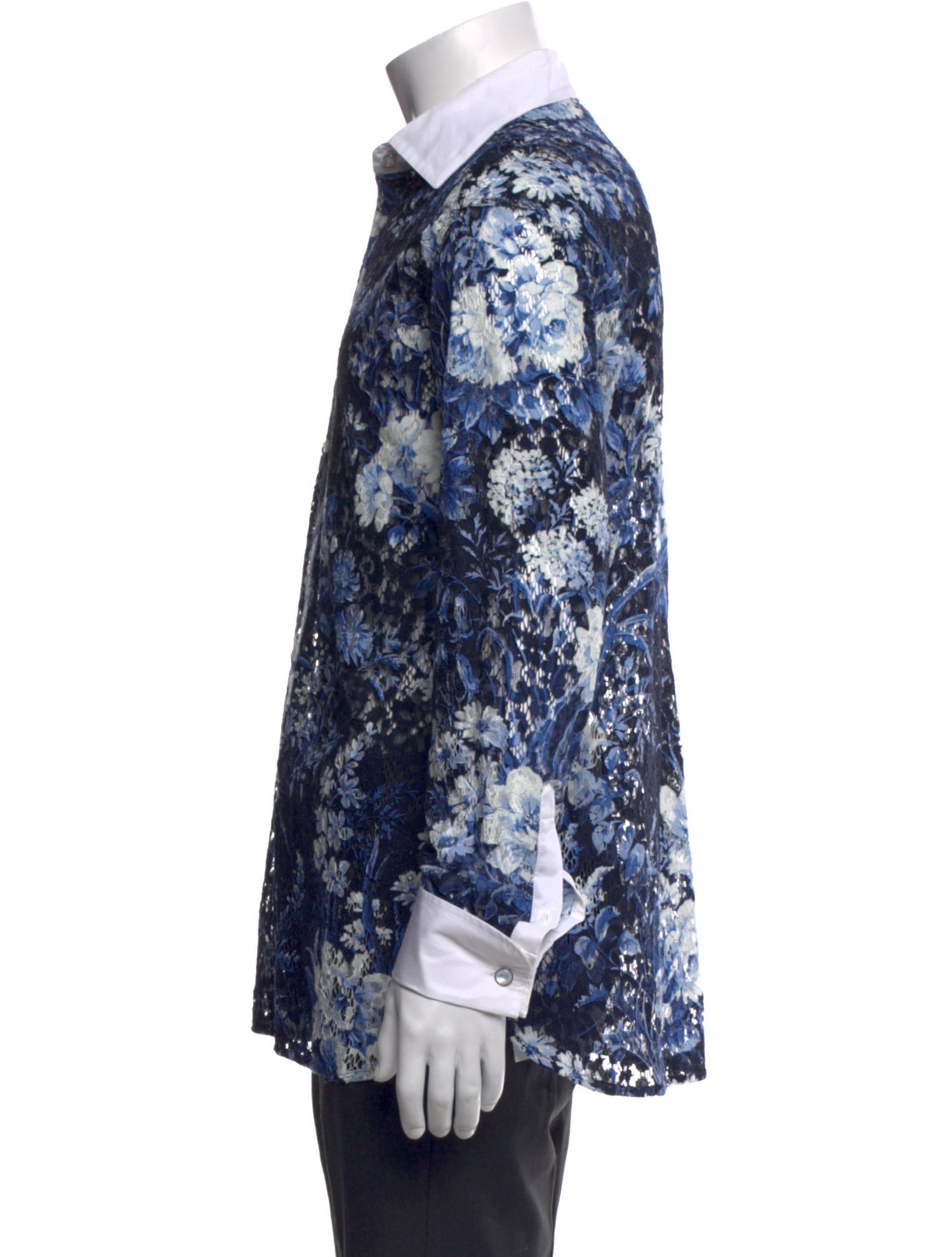 Ralph Lauren Purple Label Floral Print Long Sleeve Shirt