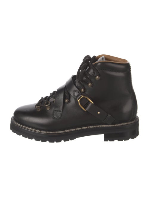 Ralph Lauren Purple Label Leather Combat Boots
