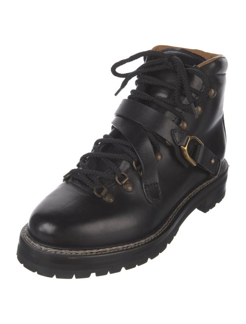 Ralph Lauren Purple Label Leather Combat Boots