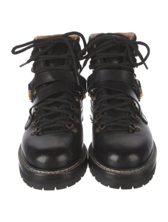 Ralph Lauren Purple Label Leather Combat Boots