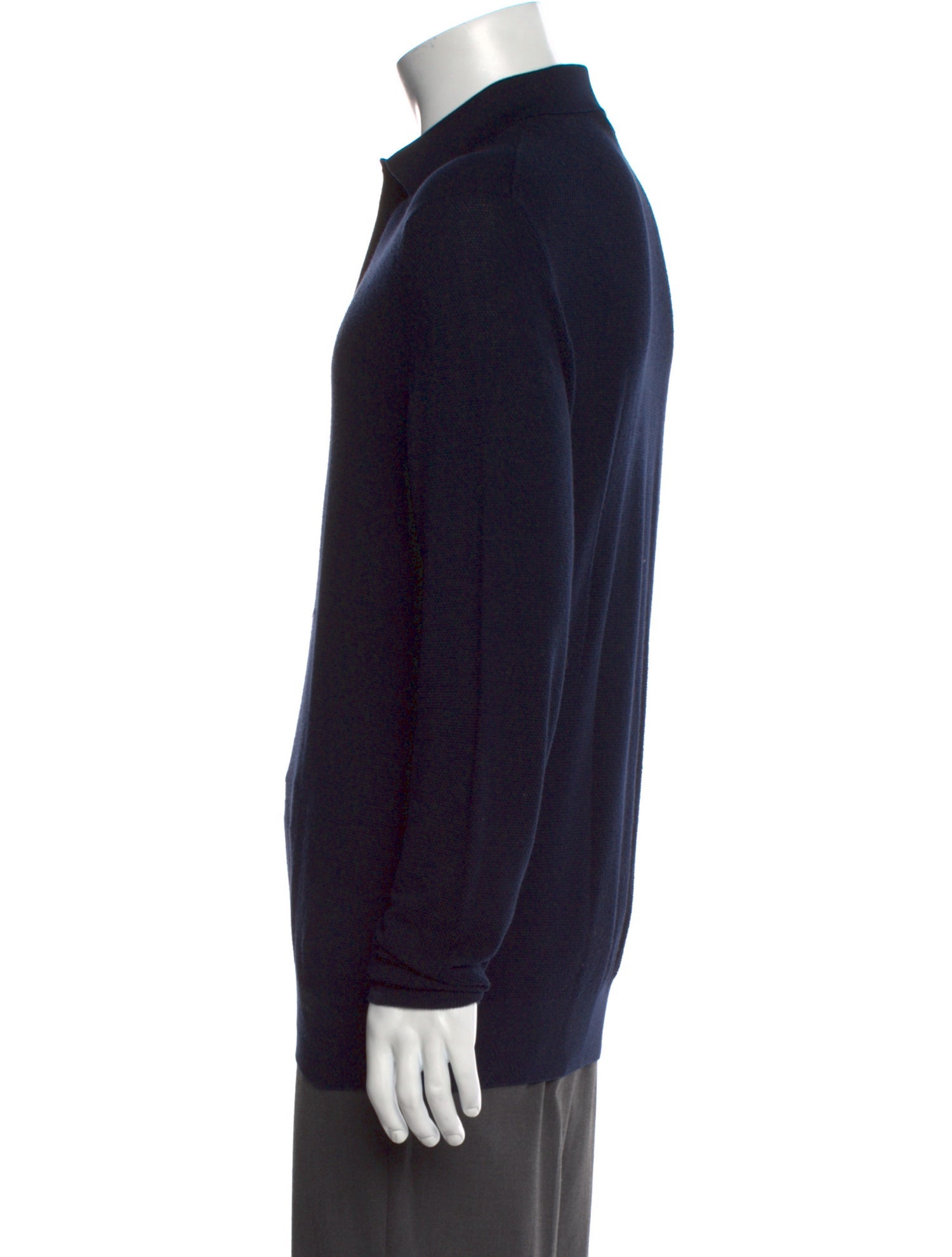 Ralph Lauren Purple Label Collar Long Sleeve Polo Shirt