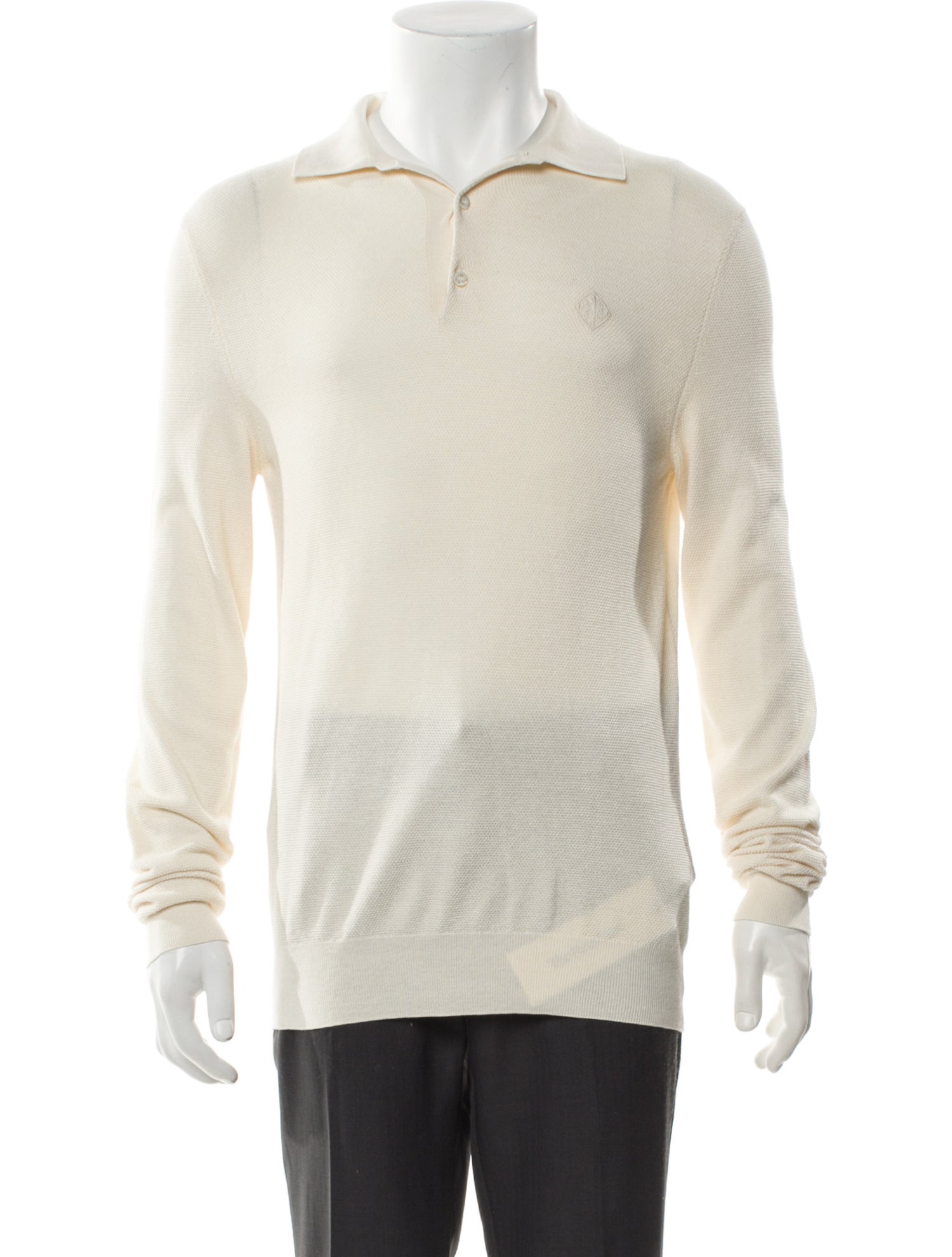 Ralph Lauren Purple Label Collar Long Sleeve Polo Shirt