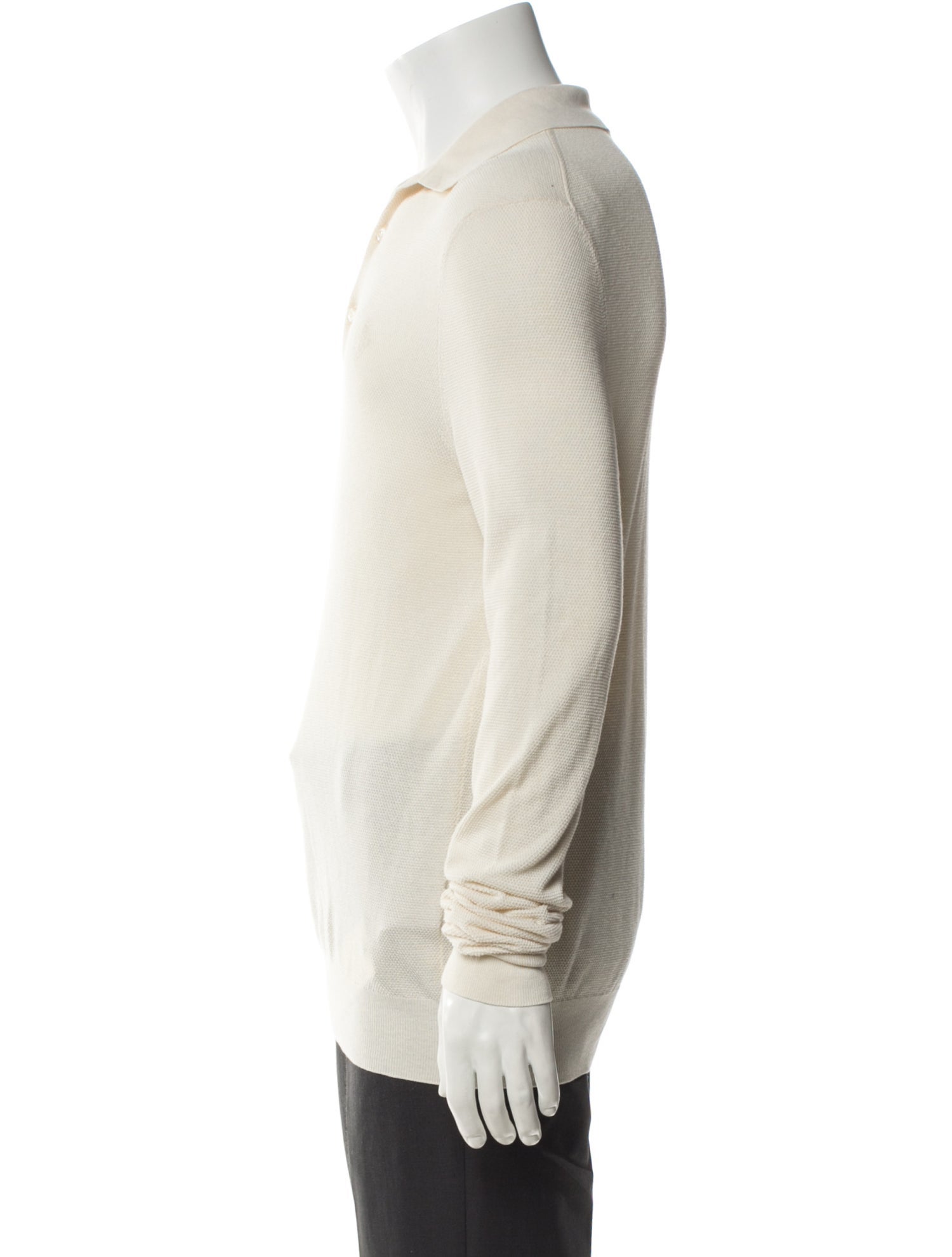 Ralph Lauren Purple Label Collar Long Sleeve Polo Shirt