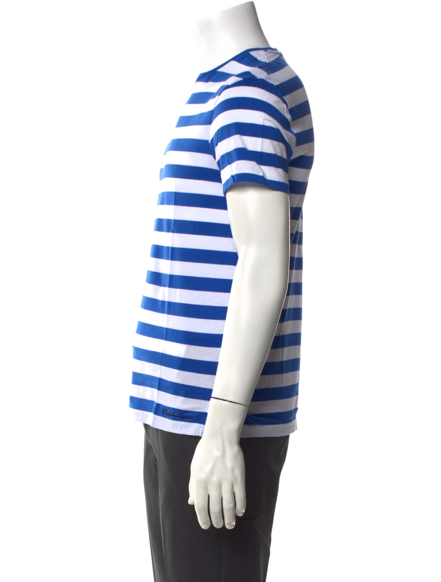 Ralph Lauren Purple Label Striped Crew Neck T-Shirt