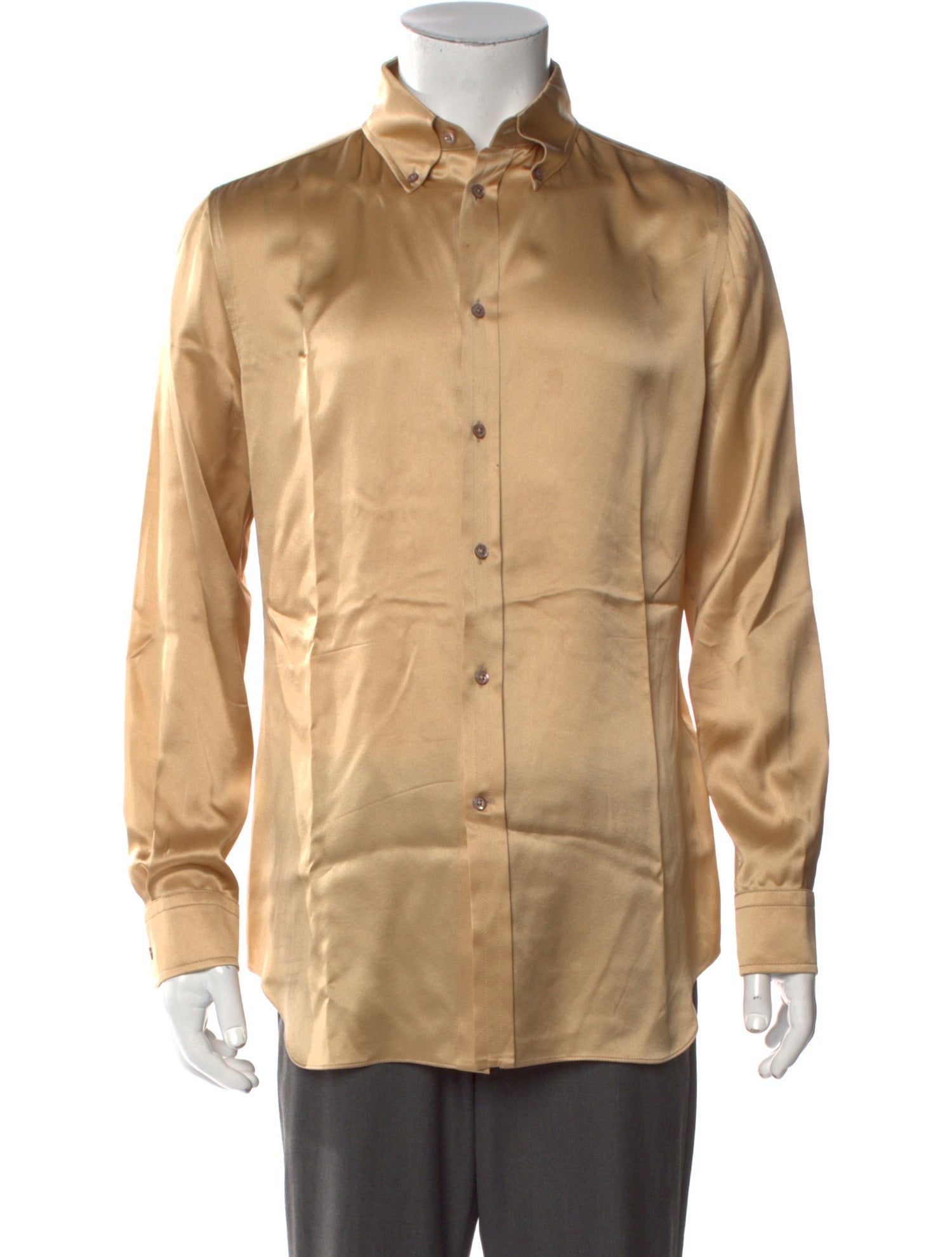 Ralph Lauren Purple Label Silk Long Sleeve Shirt