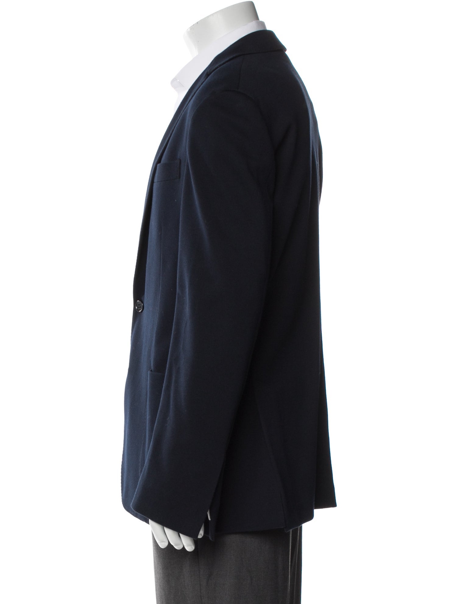 Ralph Lauren Purple Label Leather Trim Embellishment Blazer