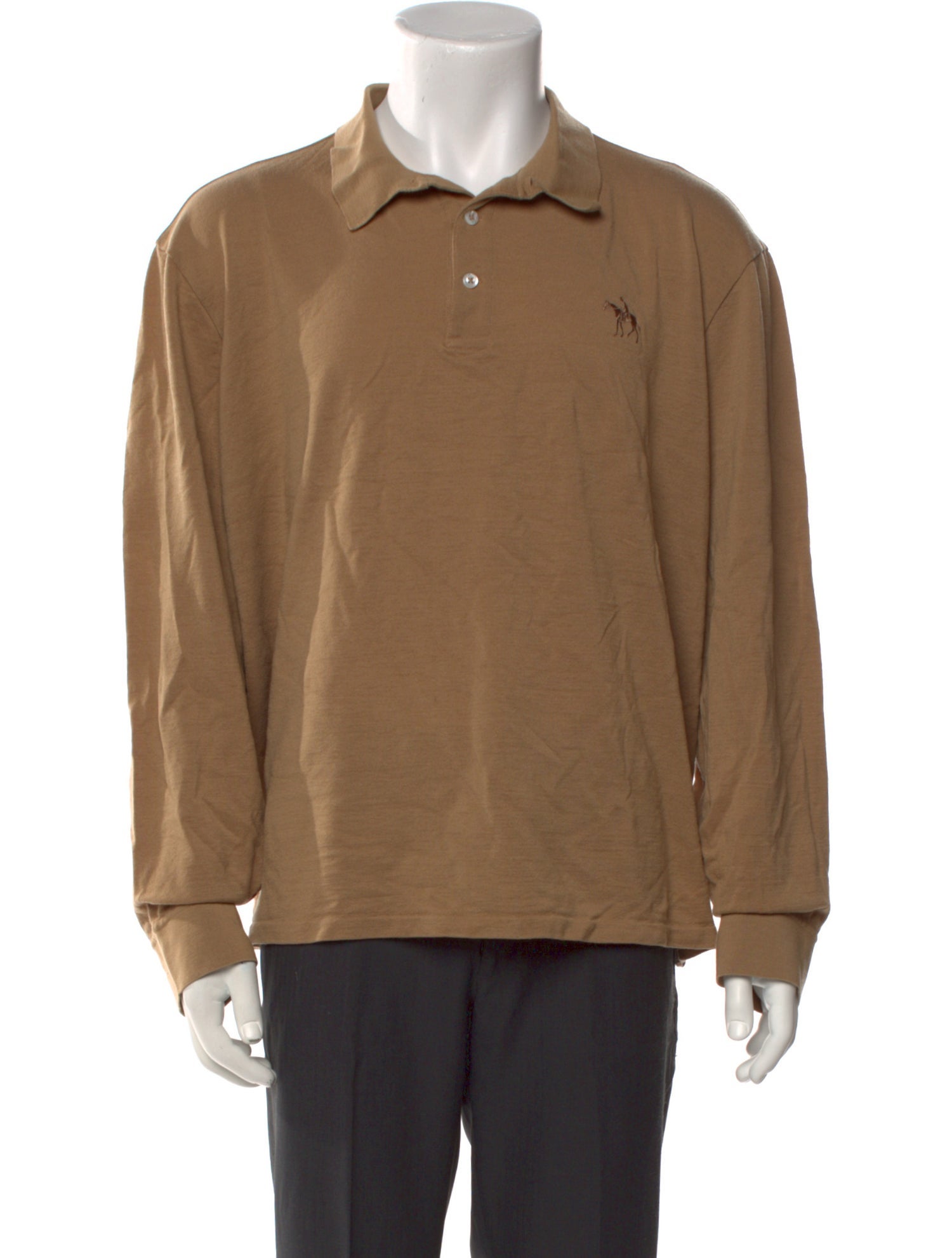 Ralph Lauren Purple Label Wool Collar Polo Shirt