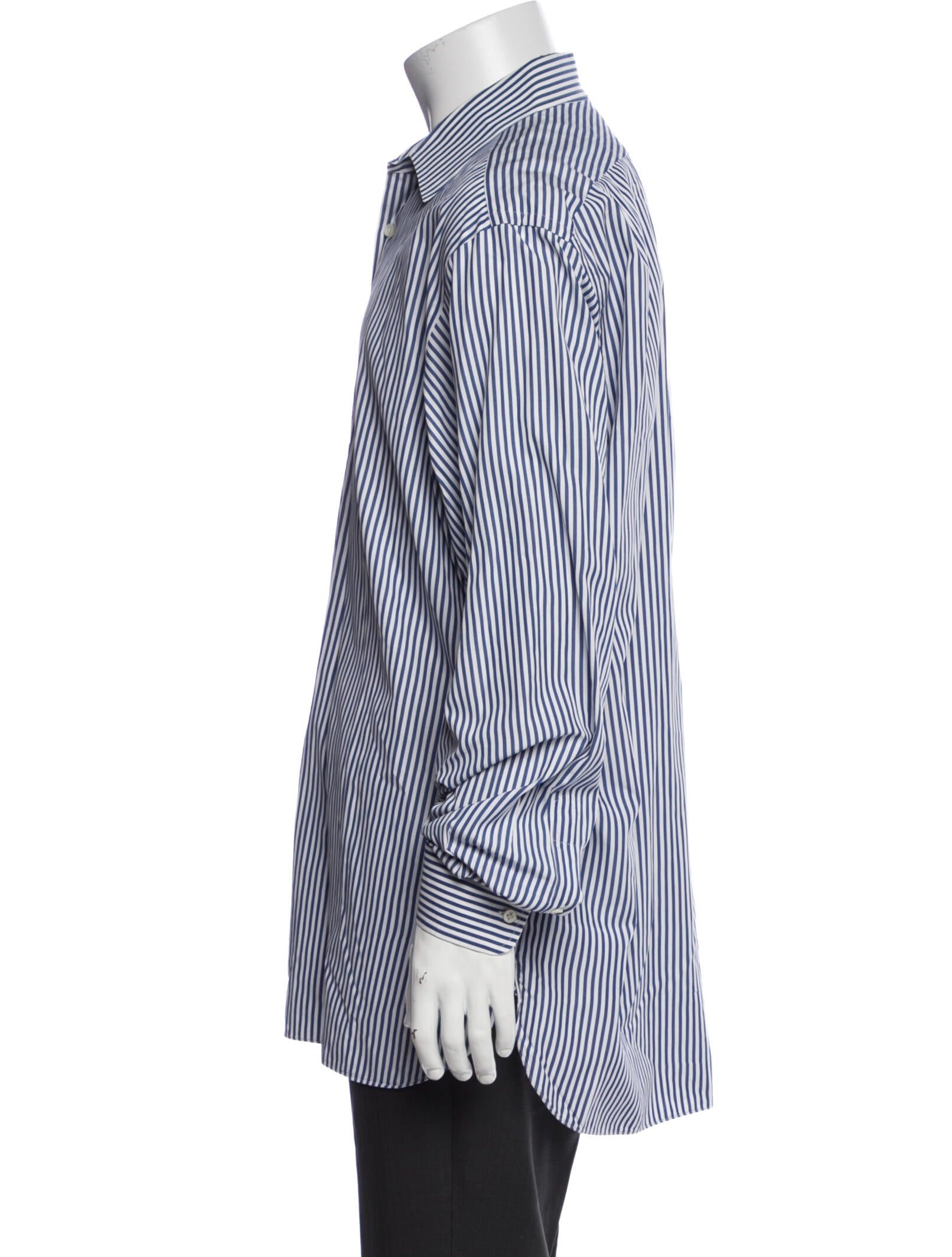 Ralph Lauren Purple Label Striped Long Sleeve Dress Shirt