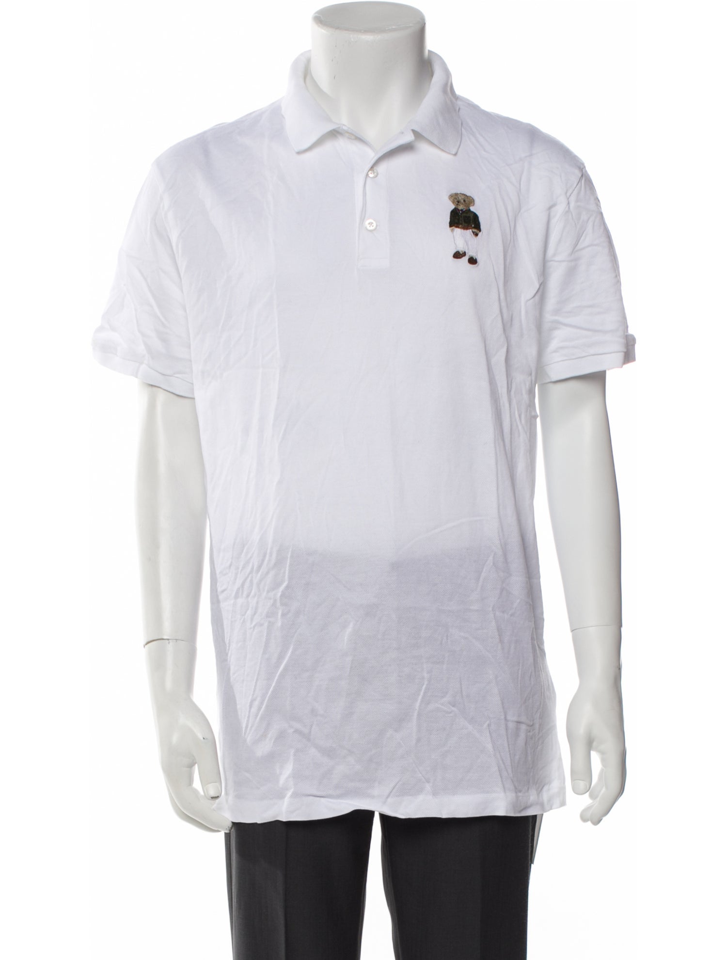 Ralph Lauren Purple Label Graphic Print Collar Polo Shirt