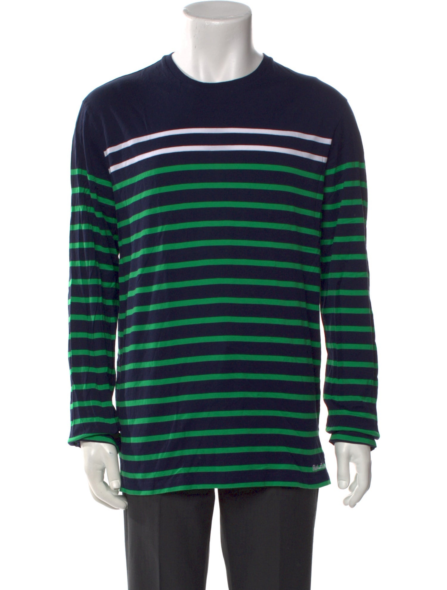 Ralph Lauren Purple Label Striped Crew Neck T-Shirt