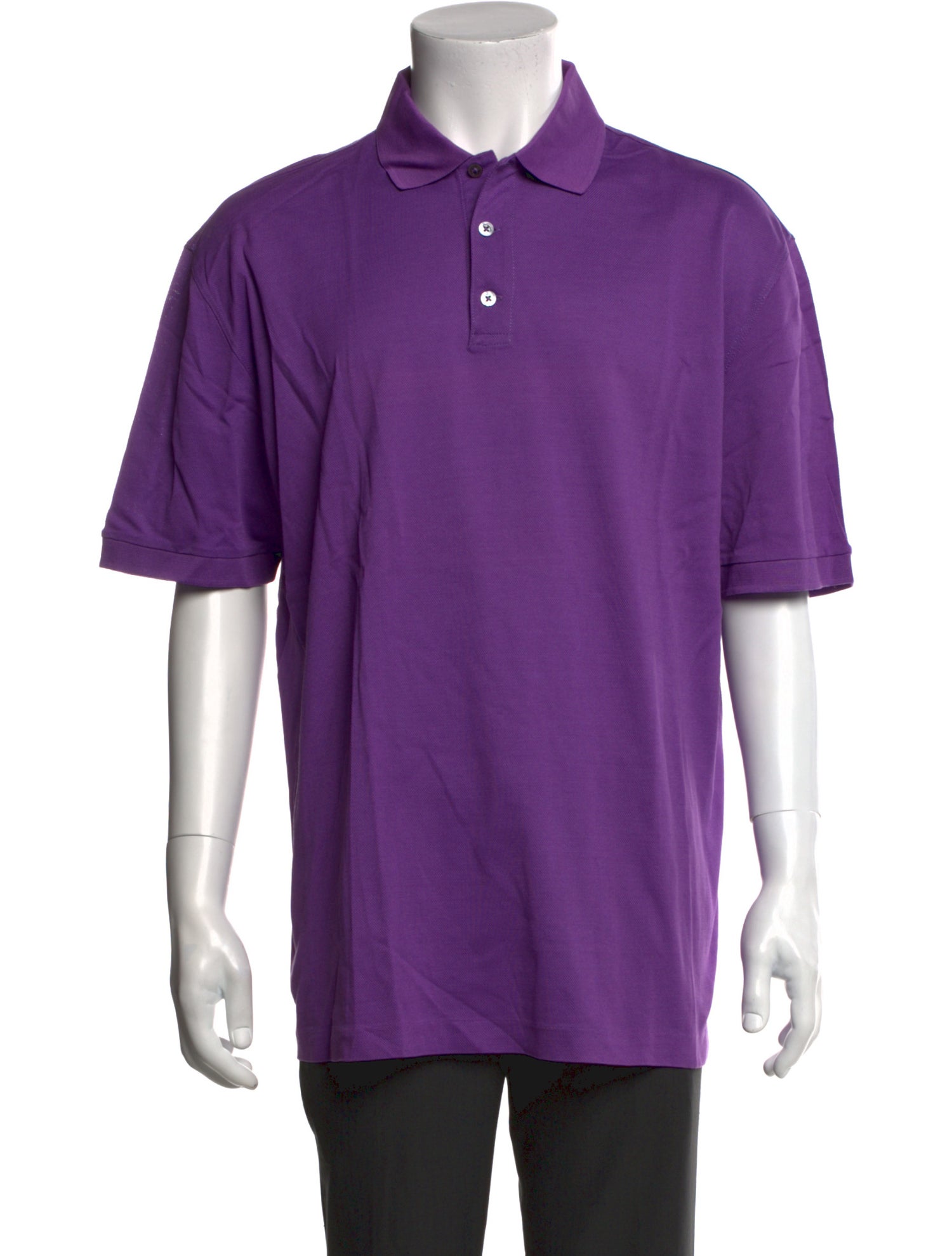 Ralph Lauren Purple Label Collar Short Sleeve Polo Shirt
