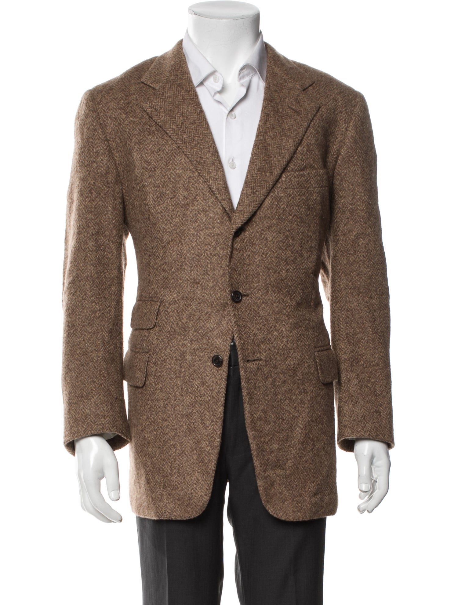 Ralph Lauren Purple Label Wool Striped Blazer