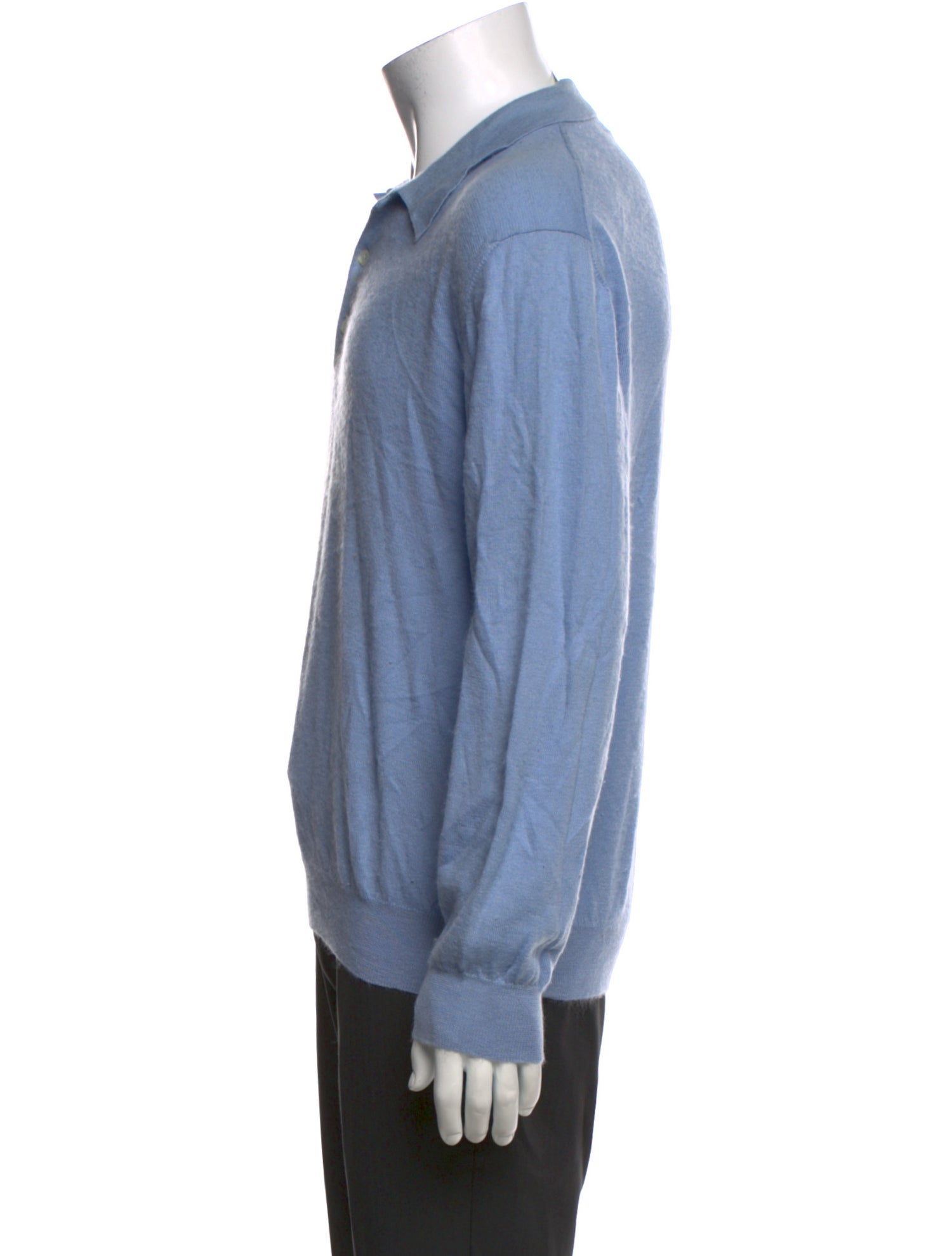 Ralph Lauren Purple Label Cashmere Collar Polo Sweater