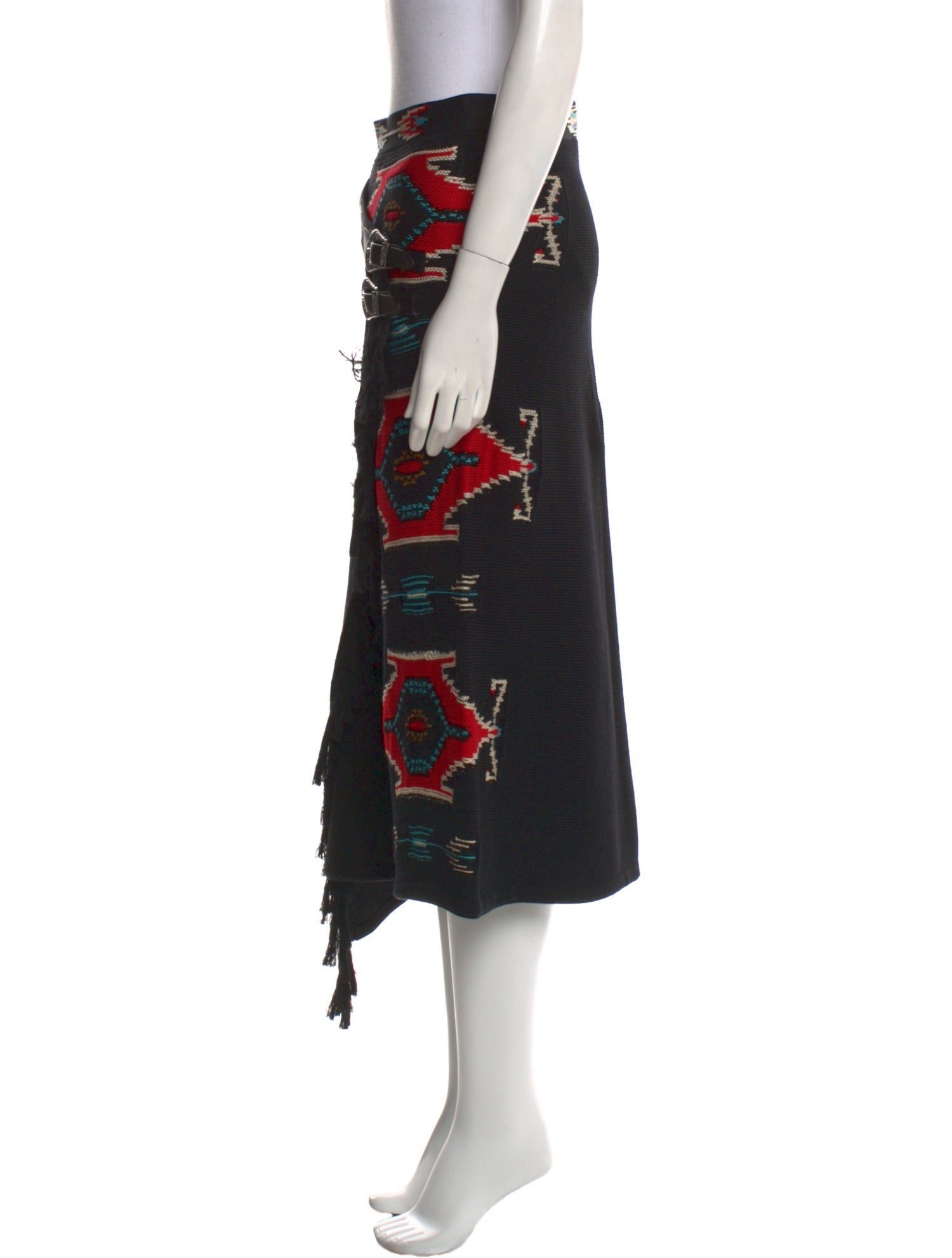 Ralph Lauren Purple Label Silk Midi Length Skirt