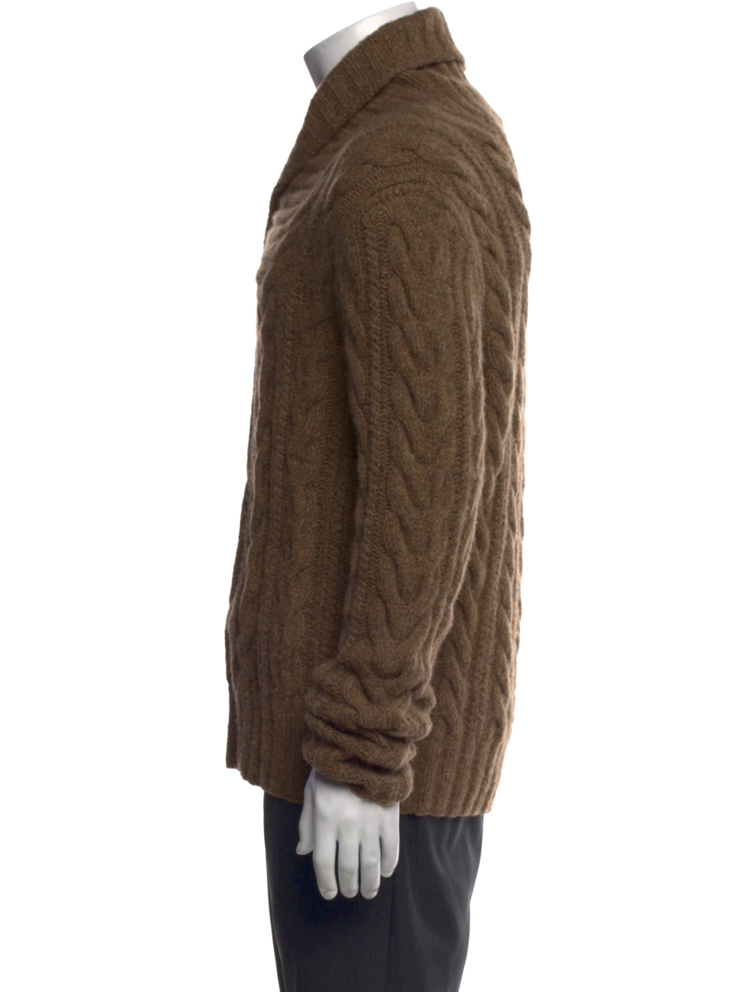 Ralph Lauren Purple Label Merino Wool Mock Neck Pullover