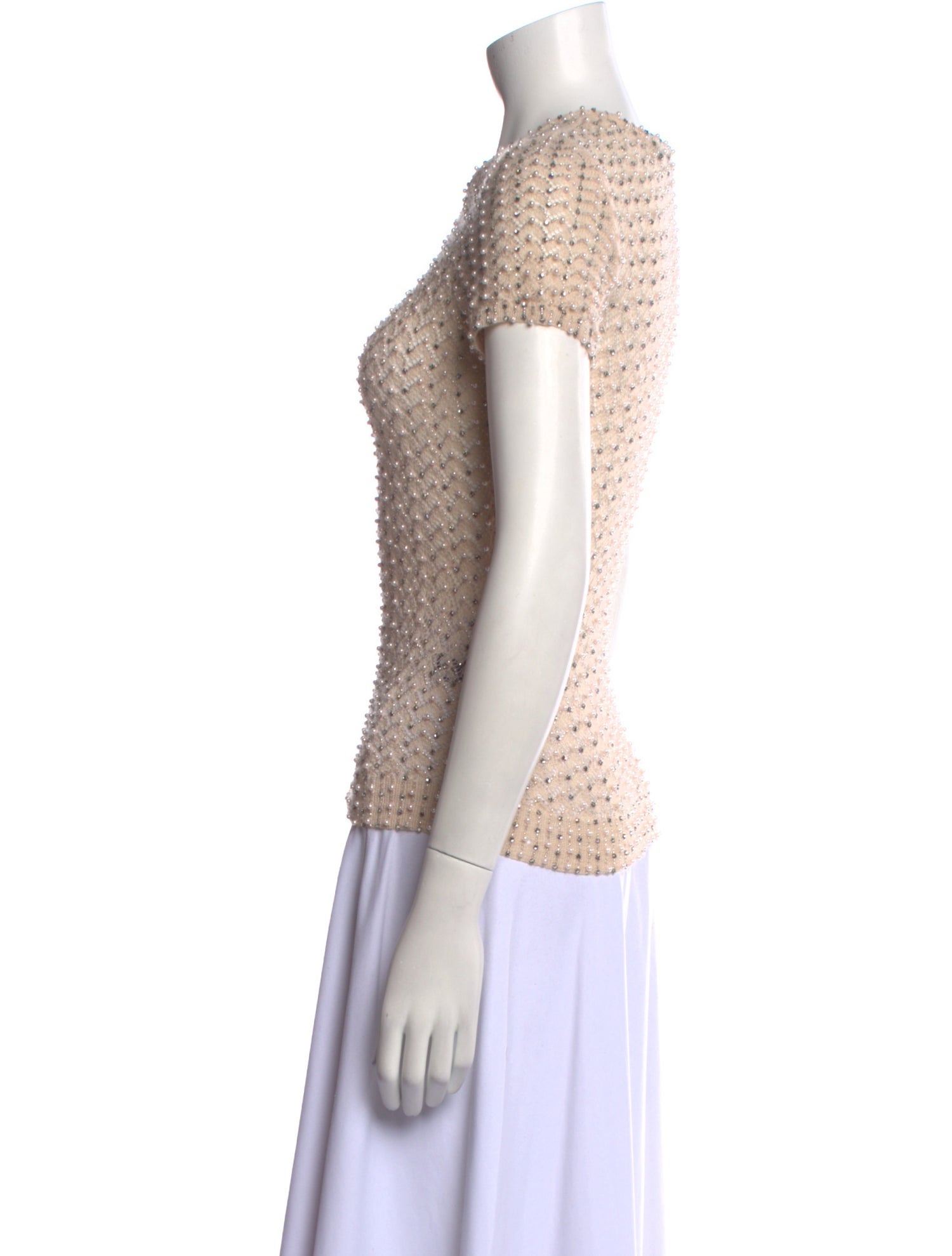 Ralph Lauren Purple Label Silk Crew Neck Top