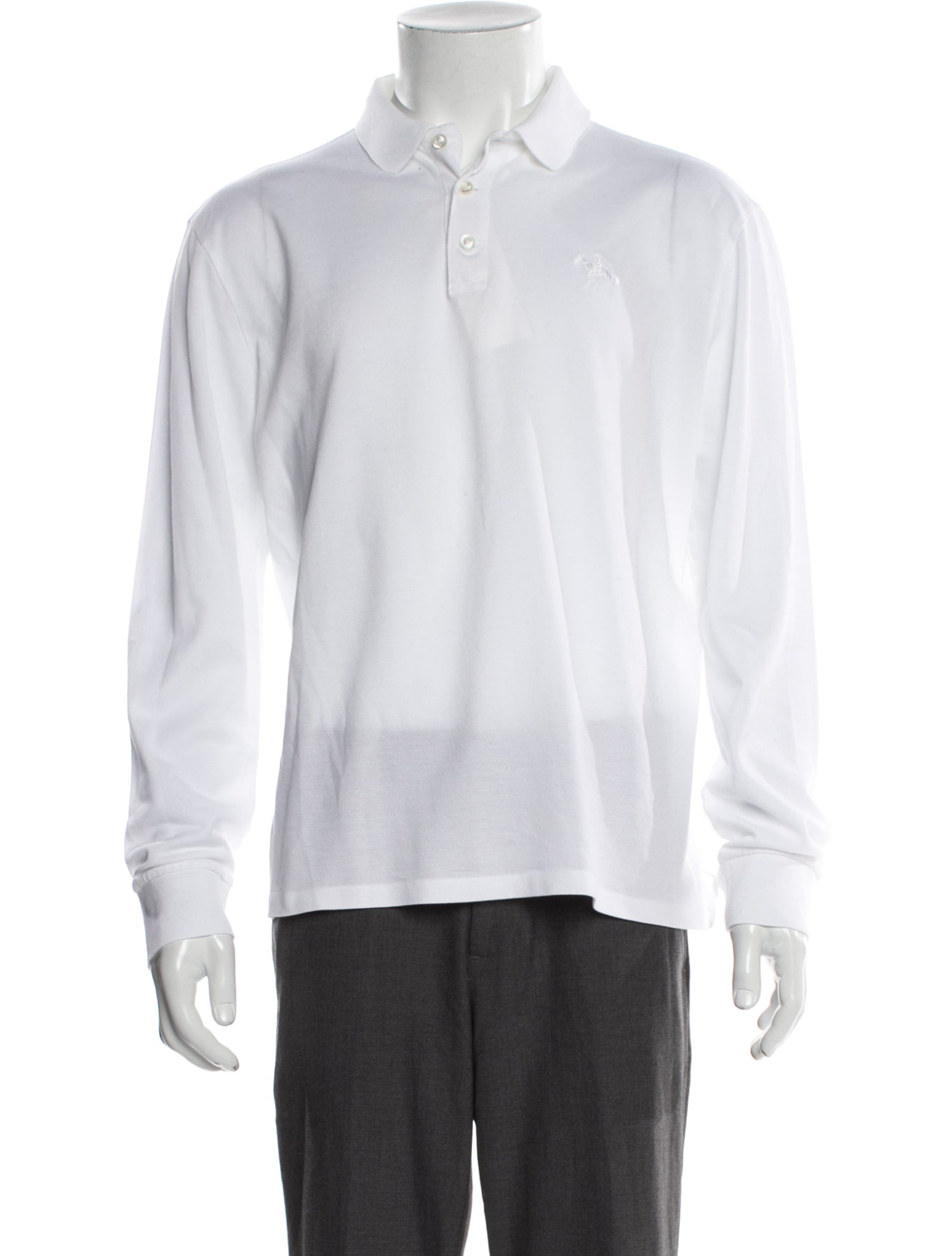 Ralph Lauren Purple Label Collar Long Sleeve Polo Shirt