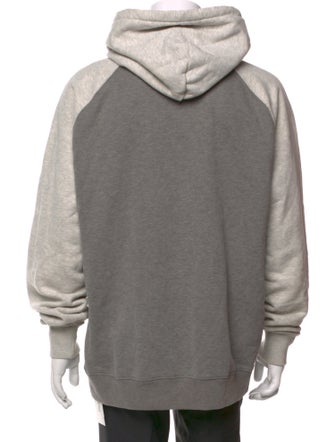 Ralph Lauren Purple Label Colorblock Pattern Crew Neck Hoodie