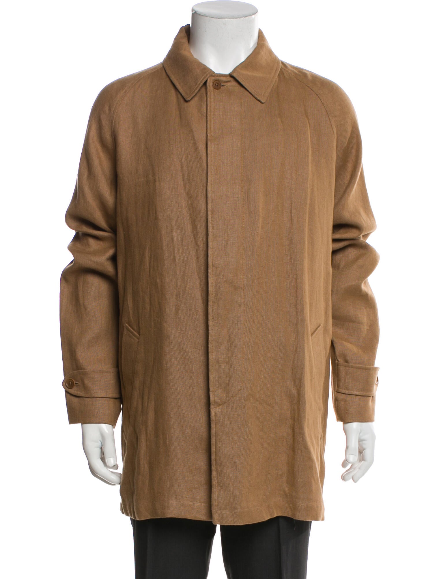 Ralph Lauren Purple Label Linen Overcoat