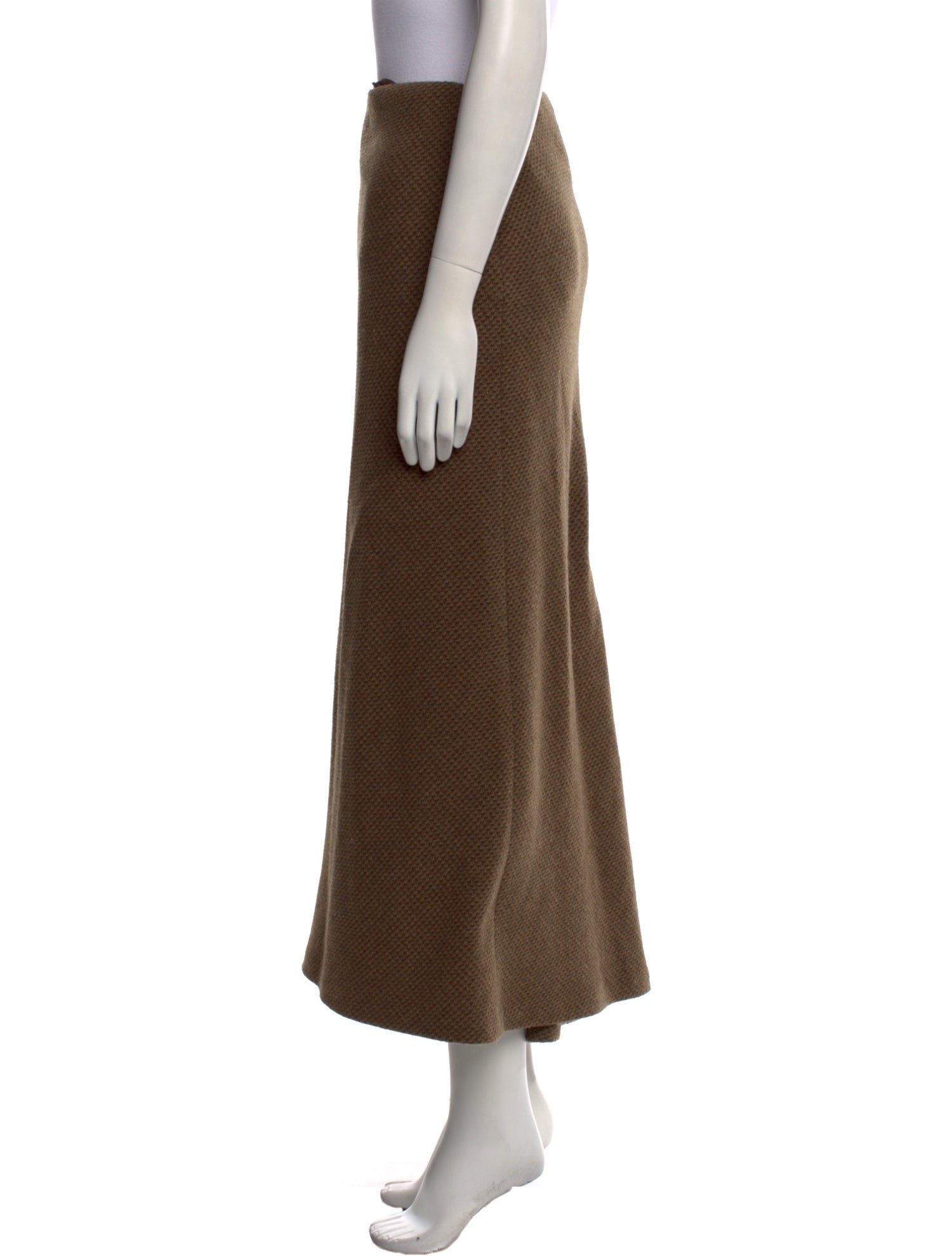 Ralph Lauren Purple Label Wool Midi Length Skirt