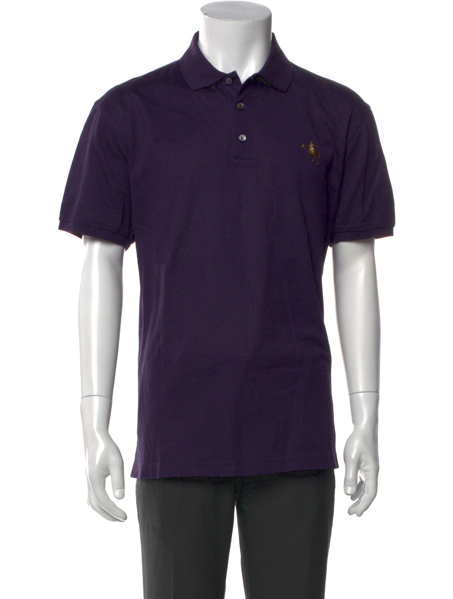 Ralph Lauren Purple Label Collar Short Sleeve Polo Shirt