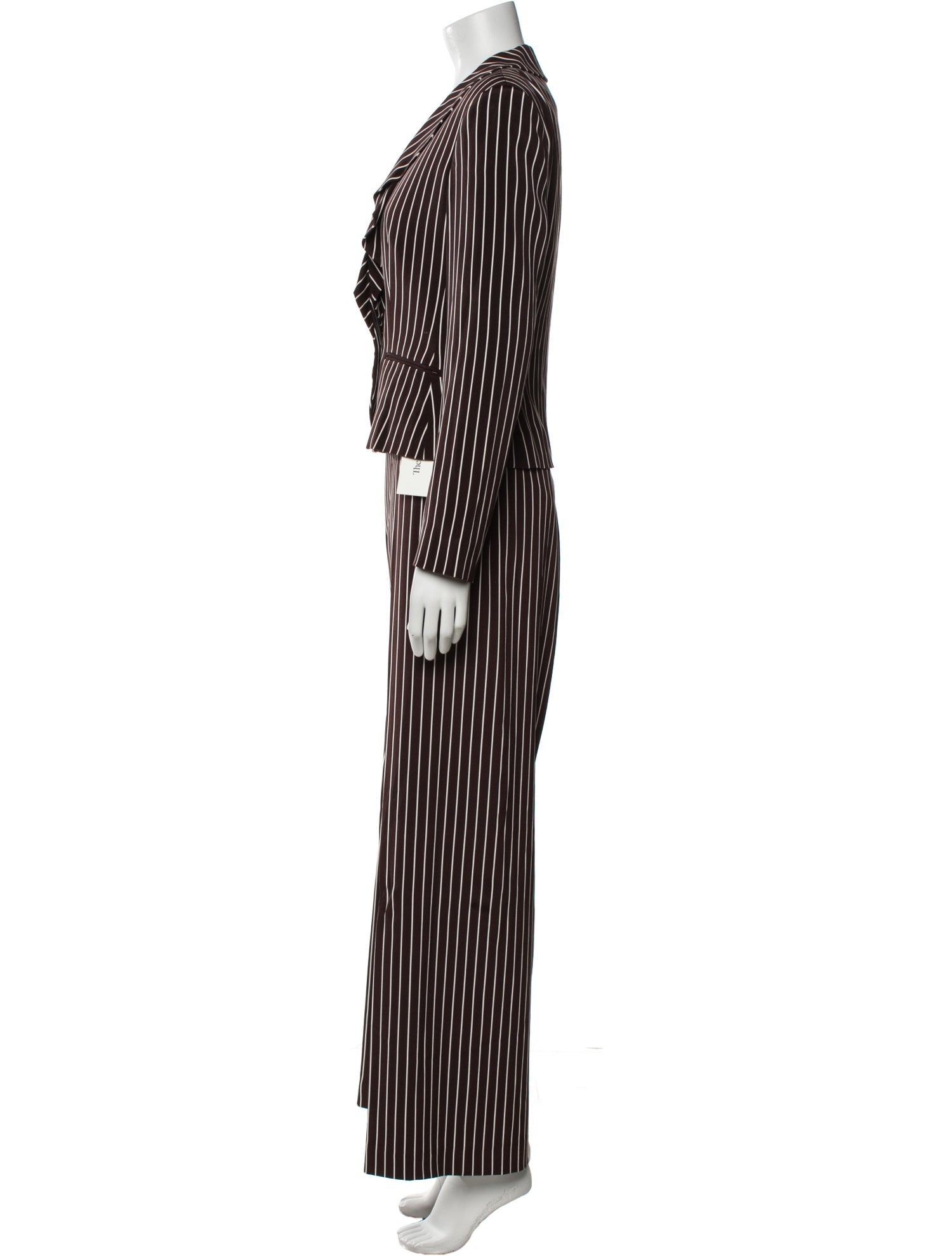 Ralph Lauren Purple Label Silk Striped Pantsuit