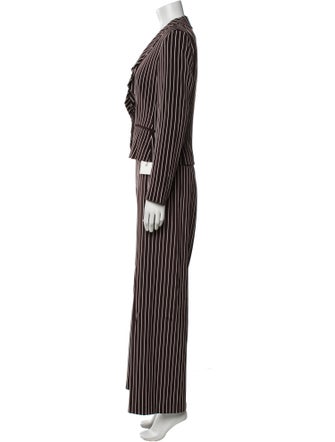 Ralph Lauren Purple Label Silk Striped Pantsuit