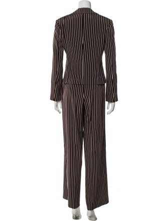 Ralph Lauren Purple Label Silk Striped Pantsuit