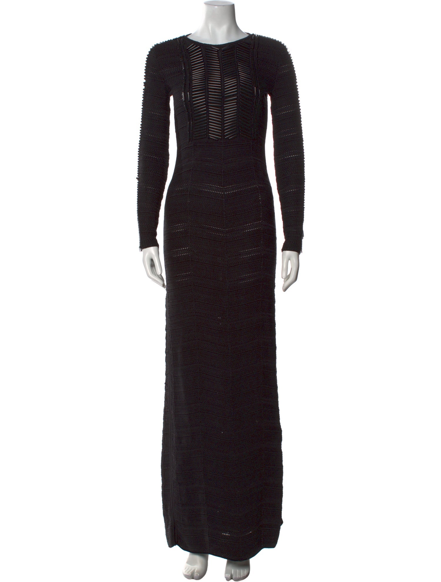 Ralph Lauren Purple Label Crew Neck Long Dress